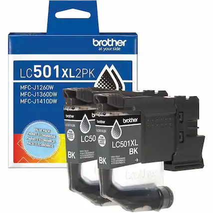 brother at your side LC 501 XL2PK MFC-J1260W MFC-J1360DW MFC-J1410DW brother b brother brother LOSOTXLBK VALUE PACK PUSH LCSOTXLEK PAQUET ECONOMIQUE POUSSEZ ngt MESN PISH PAQUETE ECONMICO LC50 POUSGEZ PESONE PACOT ECONOMICO LC501XL HIGH HELO BK ANAUT RENCEMENT BK ALTO E RENDMENTO RENDIMENTO MIGH i ARUT TELD RENDEMENT BK ALTO ALTO RENDMENTO RENOMENTO brother