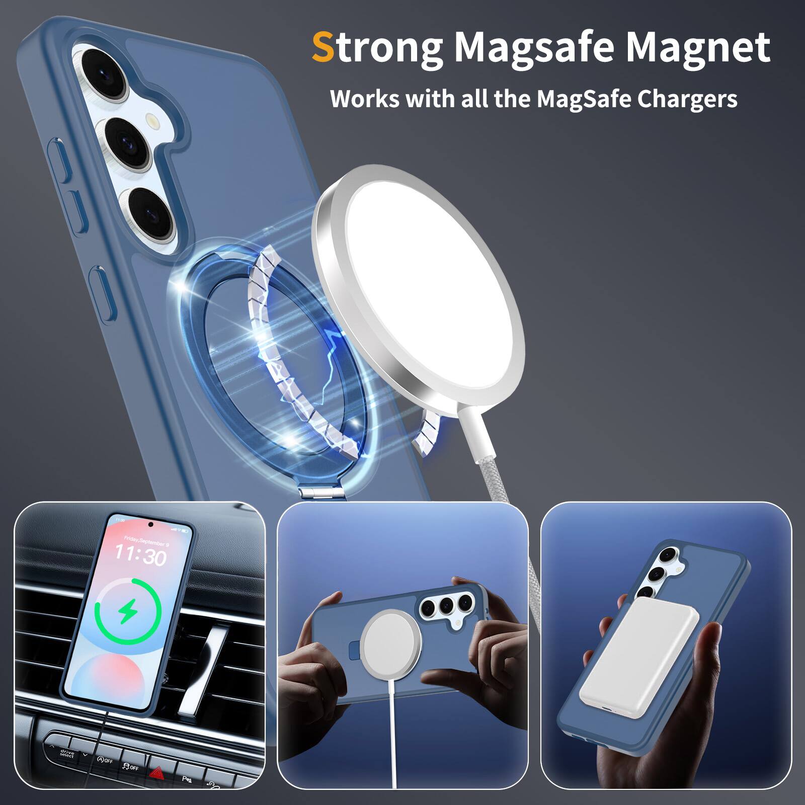 Strong MagSafe Magnet  
Works with all the MagSafe Chargers  

P - 11:30  
1 a 5a  
35mm  
P4