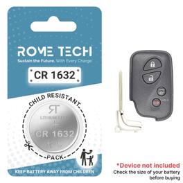 RomeTech - Replacement Battery for Key Fob - Lexus GX 460 2010-2020