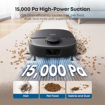 eufy C28 Robot Vacuum and Mop Combo, HydroJet Self Cleaning Roller eufy C28 Robot Vacuum and Mop Combo, HydroJet Self Cleaning Roller