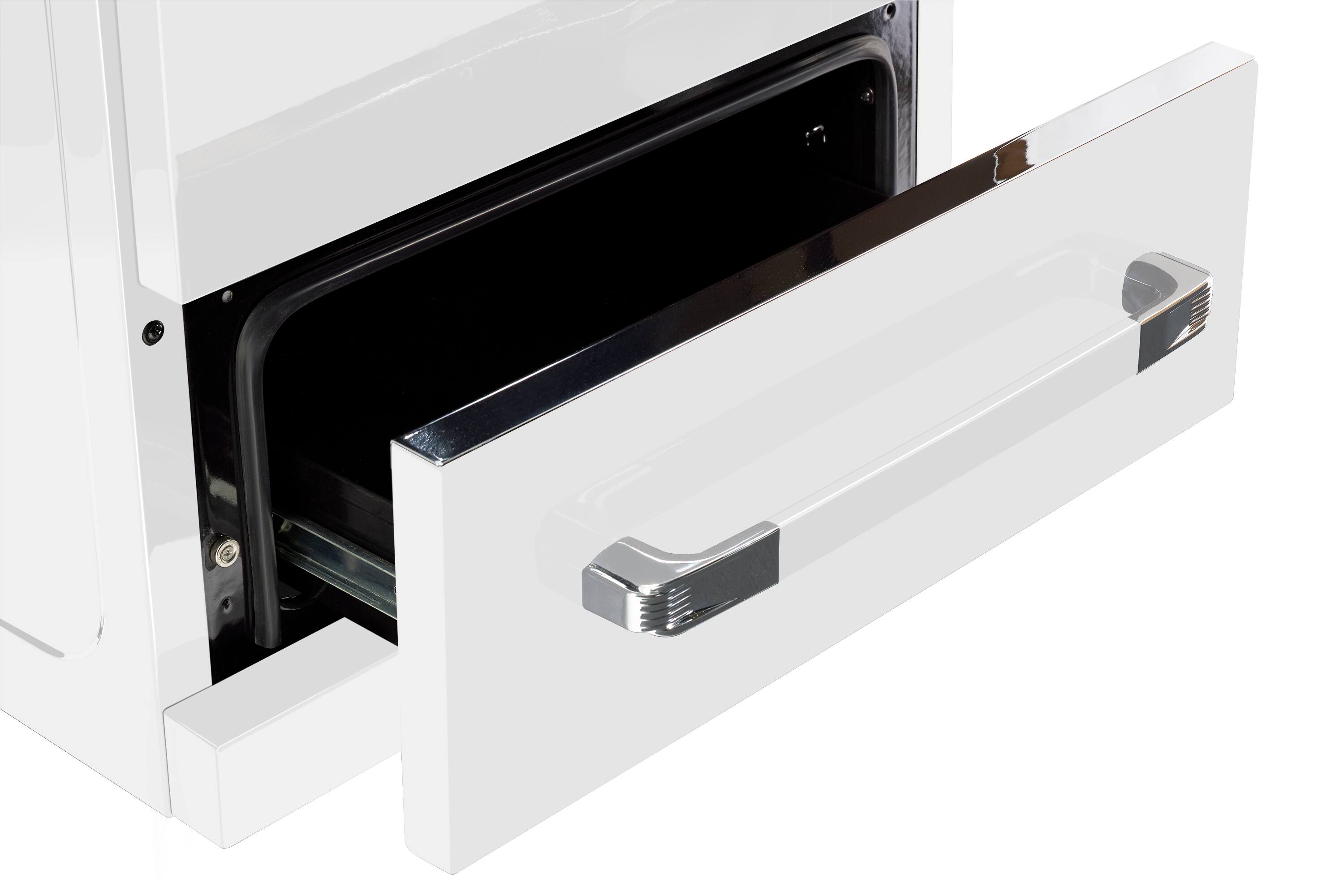 Alt View 1. Unique Appliances - Classic Retro 2.9 Cu. Ft. Freestanding Gas Convection Range - Marshmallow White.