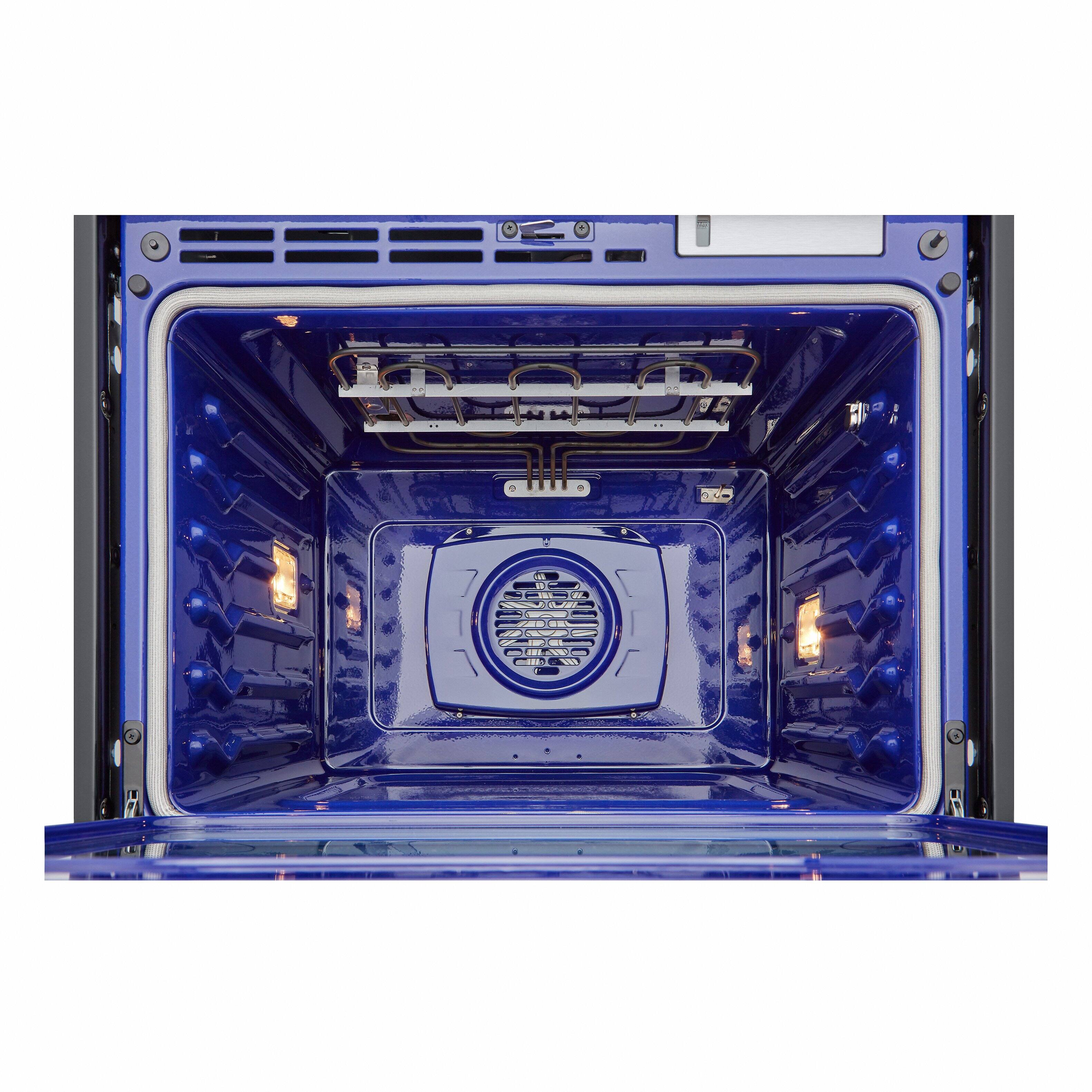 Alt View 3. SKS - 30-in 4.7 Cu. Ft. Built-in Smart Electric Convection Single Wall Oven with Gourmet AI - Satin Stainless Steel.