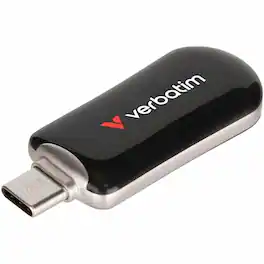 Verbatim - 128GB Plectra USB-C Flash Drive - 128 GB - USB 3.2 (Gen 1) Type C - Black
