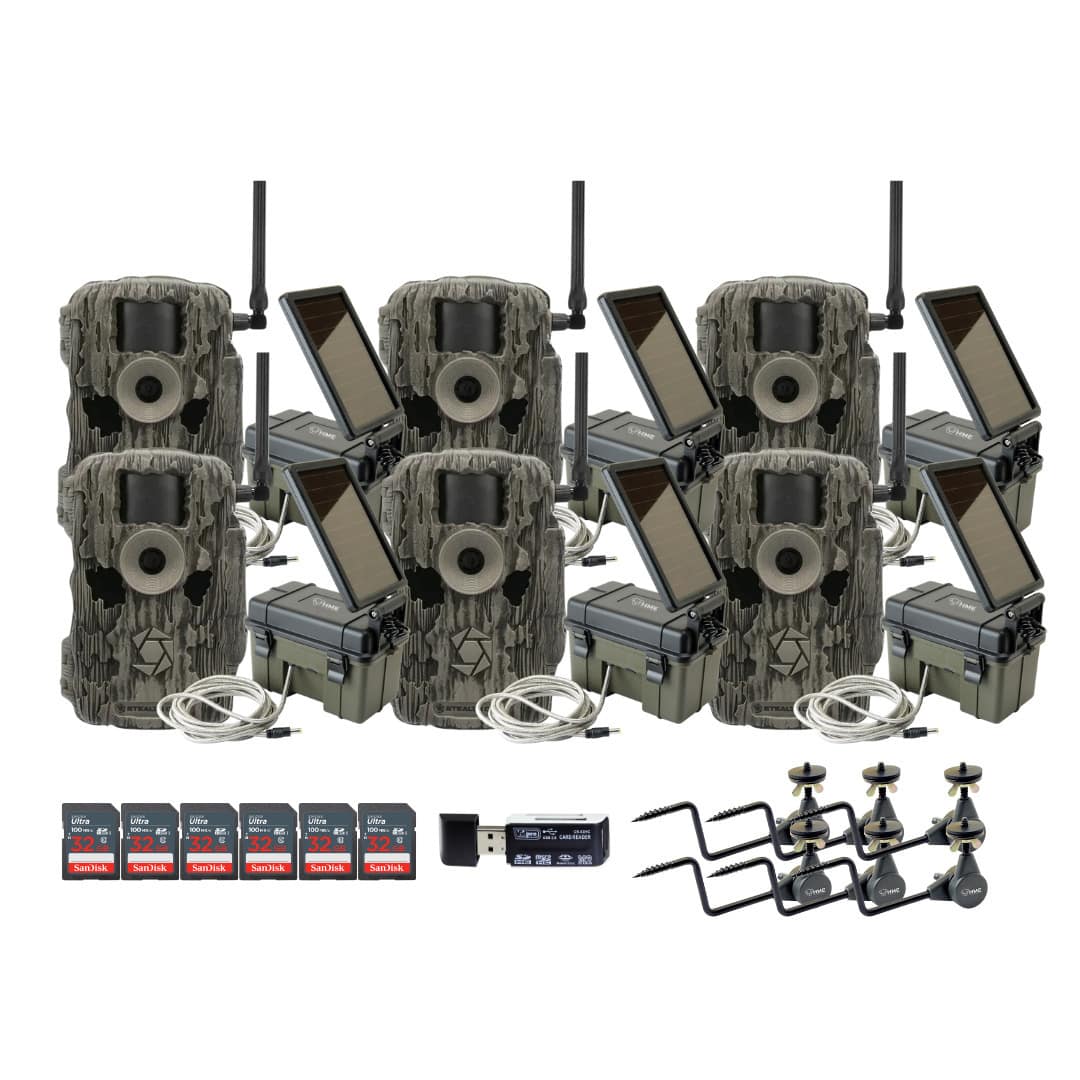 Stealth Cam - 36MP Fusion Max Cellular Trail Camera with Power Bundle (6 Pack)