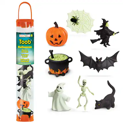 SafarlomLtd btd 3 Toob Halloween Glow-in-the-Dark Luit Dans le Noir Brilla en la Oscuridad 8 PIECES | PIEZAS