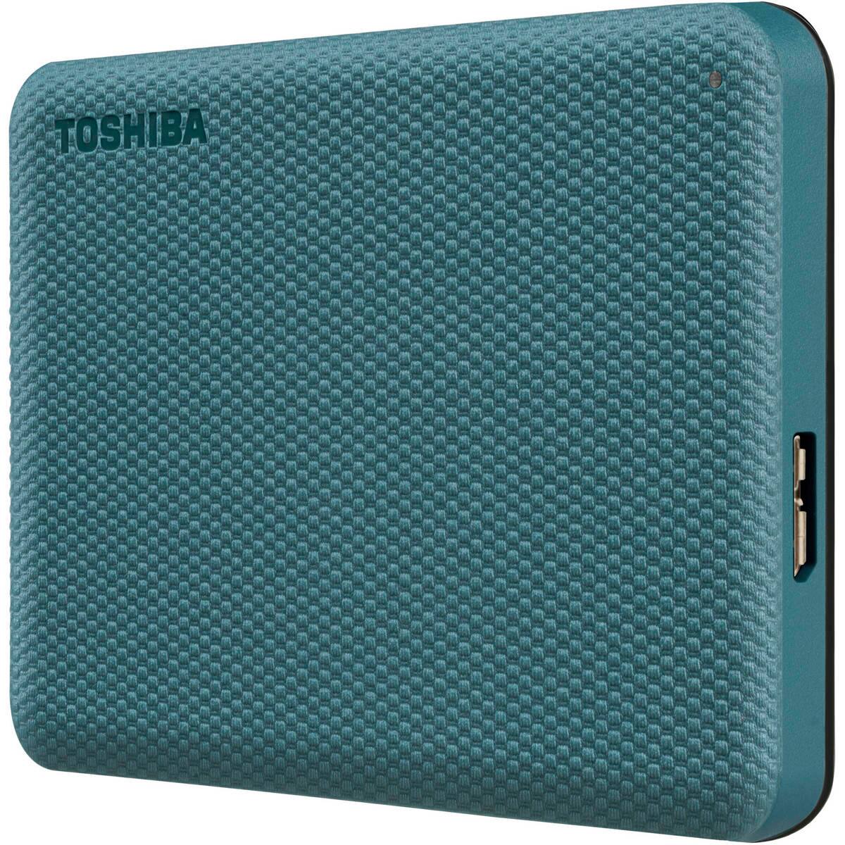 Alt View 1. Toshiba - Toshiba Canvio Advance 2TB USB 3.2 Gen 1 Portable Hard Drive, Green - Green.