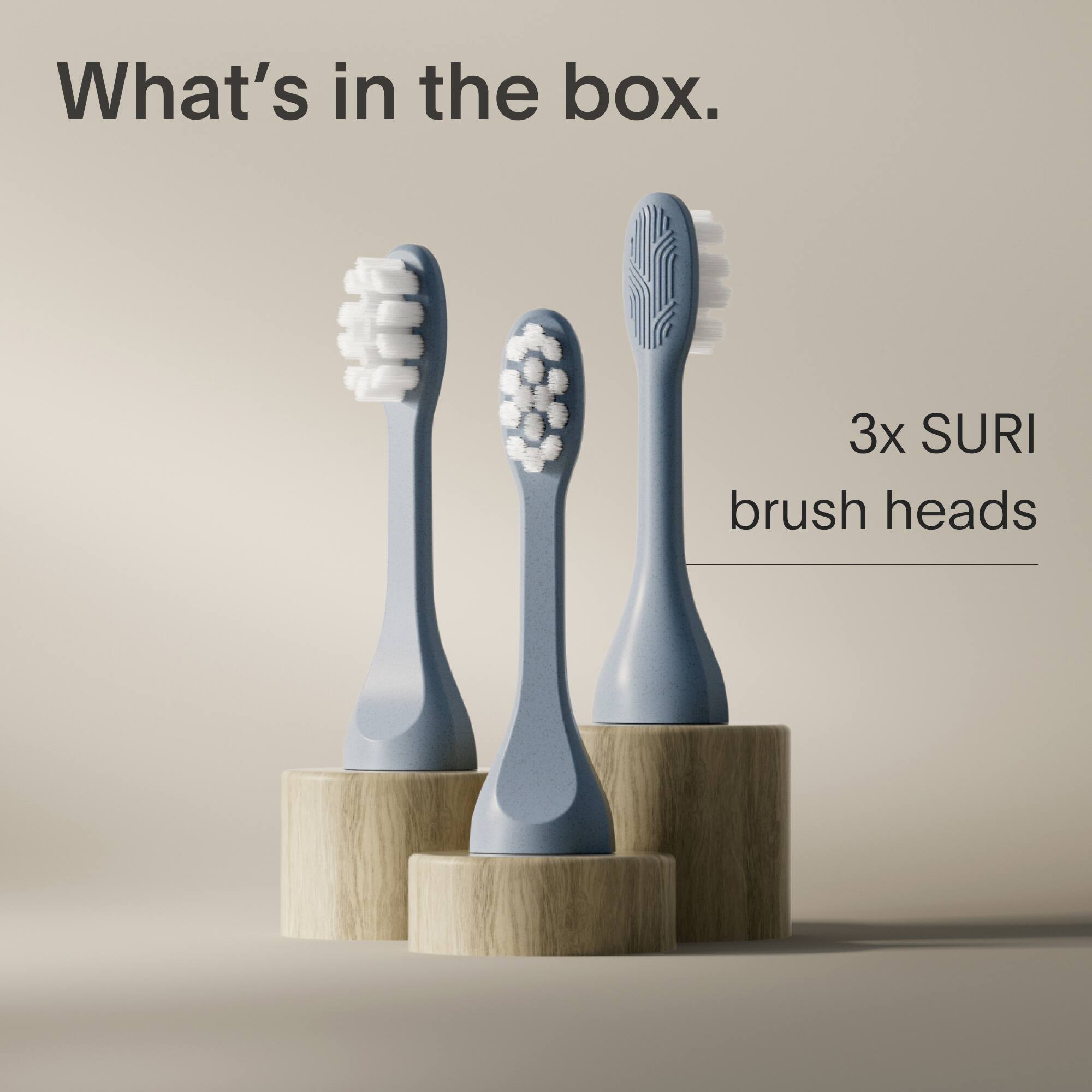 What's in the box: 3x SURI brush heads.