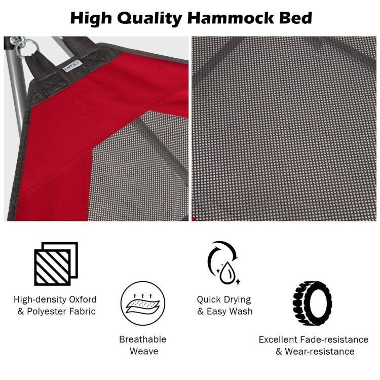 High Quality Hammock Bed

- High-density Oxford & Polyester Fabric
- Breathable Weave
- Quick Drying & Easy Wash
- Excellent Fade-resistance & Wear-resistance