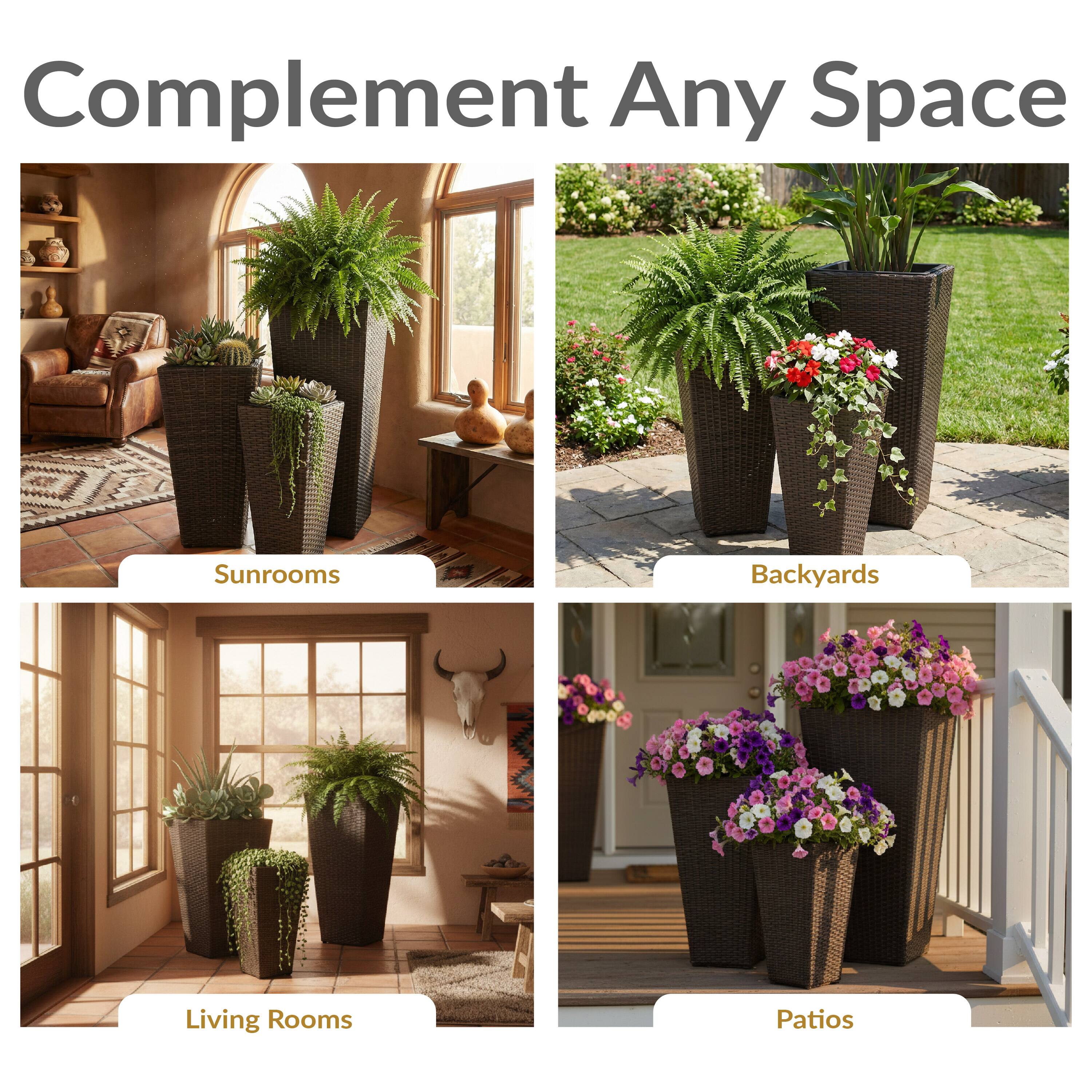 Complement Any Space

Sunrooms  
Backyards  
Living Rooms  
Patios