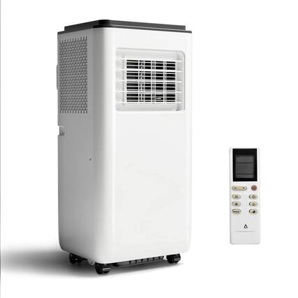 Front. Acekool - Acekool Portable AC Unit 8000BTU ASHRAE 3-In-1 Portable Air Conditioner Cools Rooms up to 350 Sq.Ft - White.