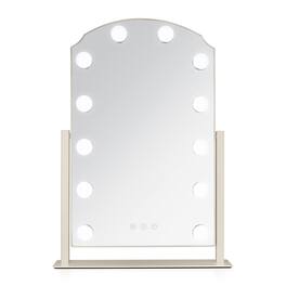 Zadro - Scalloped Edge Hollywood LED Vanity Mirror 12" x 19" - Neutral