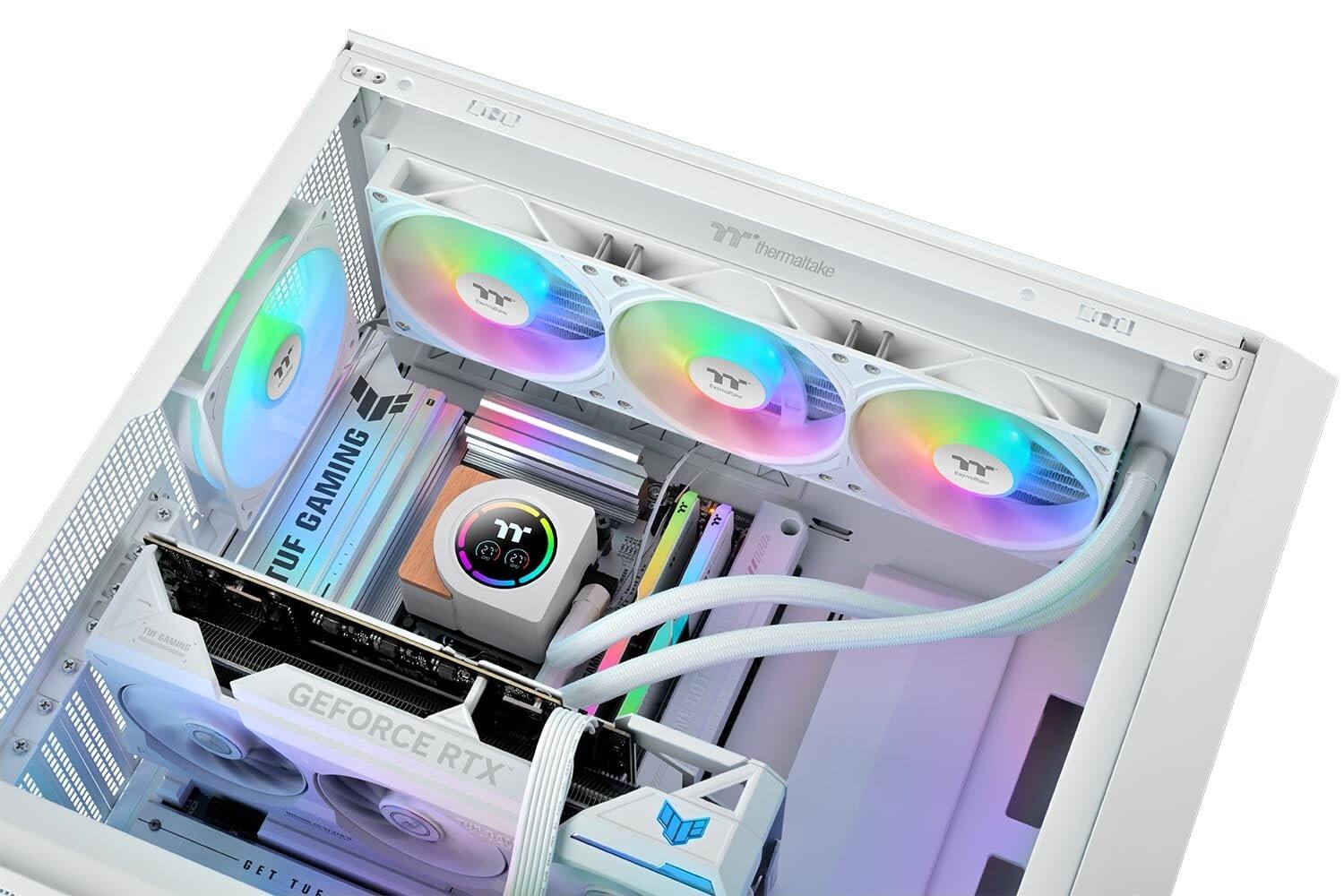 L20 T Y" thermaltake G  GAMING TUF 27 TS Y TRTUI a A 1T y Y TUF GAMING GEFORCE RTX NA GET TUE GOT