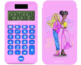 Lexibook - Barbie 8 Digits Pocket Calculator with Protection Cover