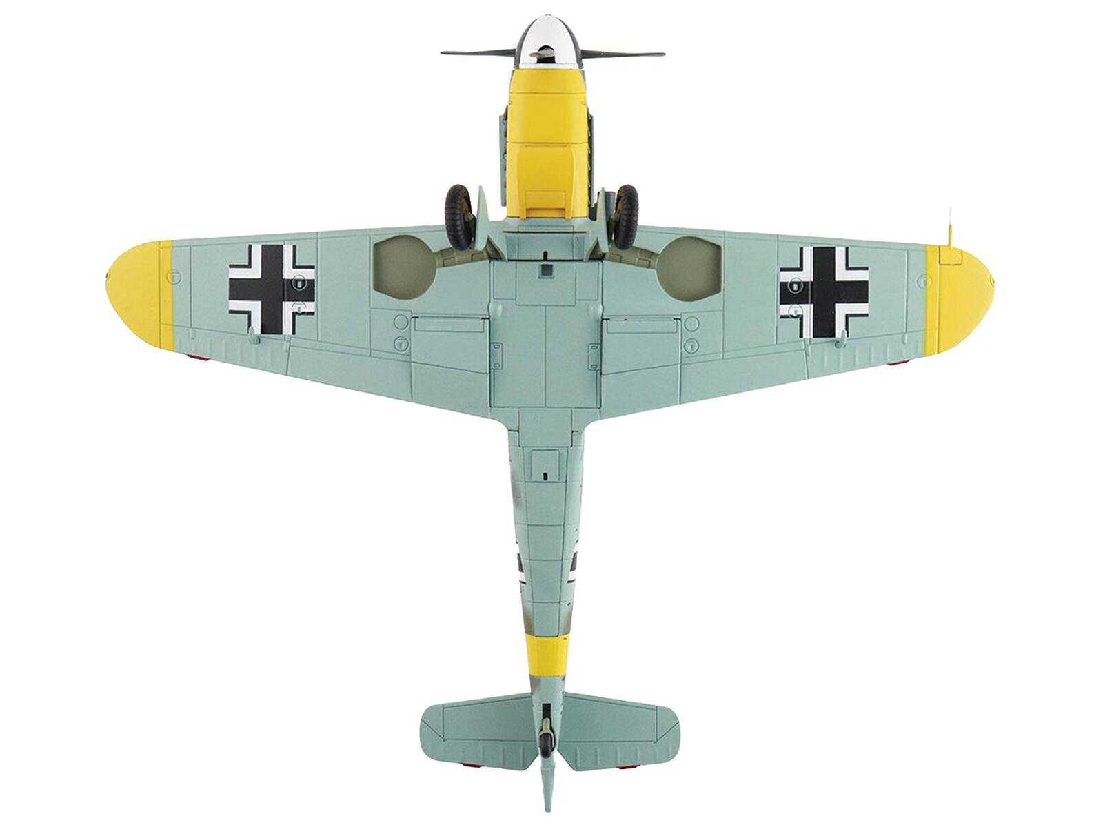 Back. Hobby Master - Messerschmitt Bf 109F-2 Black 7 Cabo Mecanico Zaro 2 Escuadrilla Azul Russia 1942 Spanish Air Force 1/48 - Multicolor.