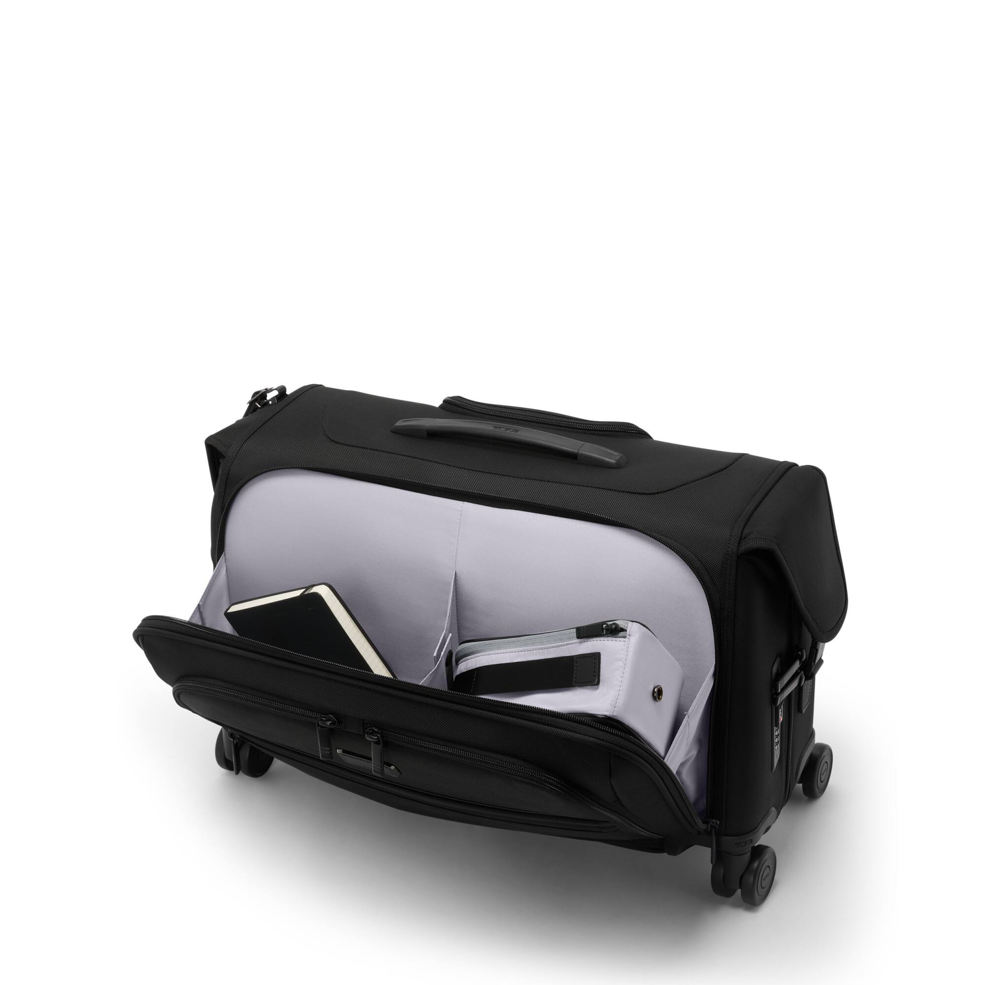 Alt View 2. TUMI - Alpha Garment Carry-On Spinner Bag - Black.