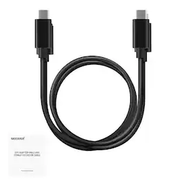 Neewer - 2-Pack OTG Cable: USB-C to C & USB-C to iOS, 18" - Black