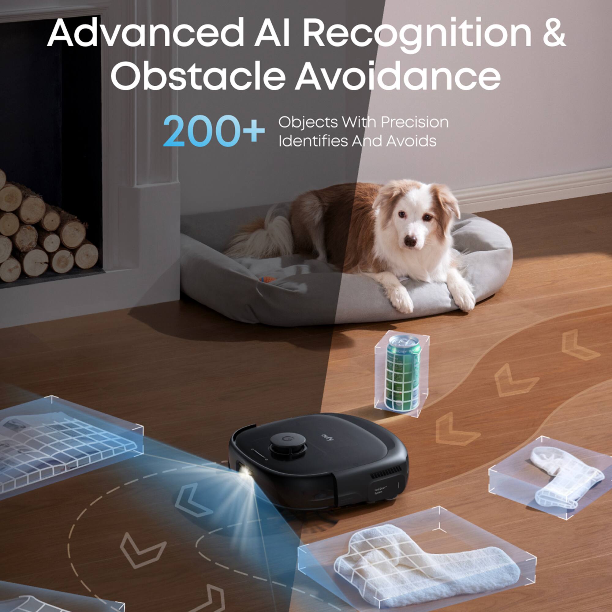Advanced AI Recognition & Obstacle Avoidance: Objects with Precision 200+ Identifies and Avoids.