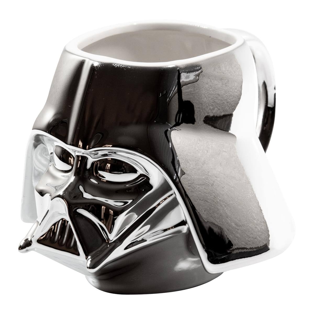 Alt View 10. Surreal Entertainment - StarWars Collectible | Star Wars Darth Vader Mug | Chrome Molded - Silver.