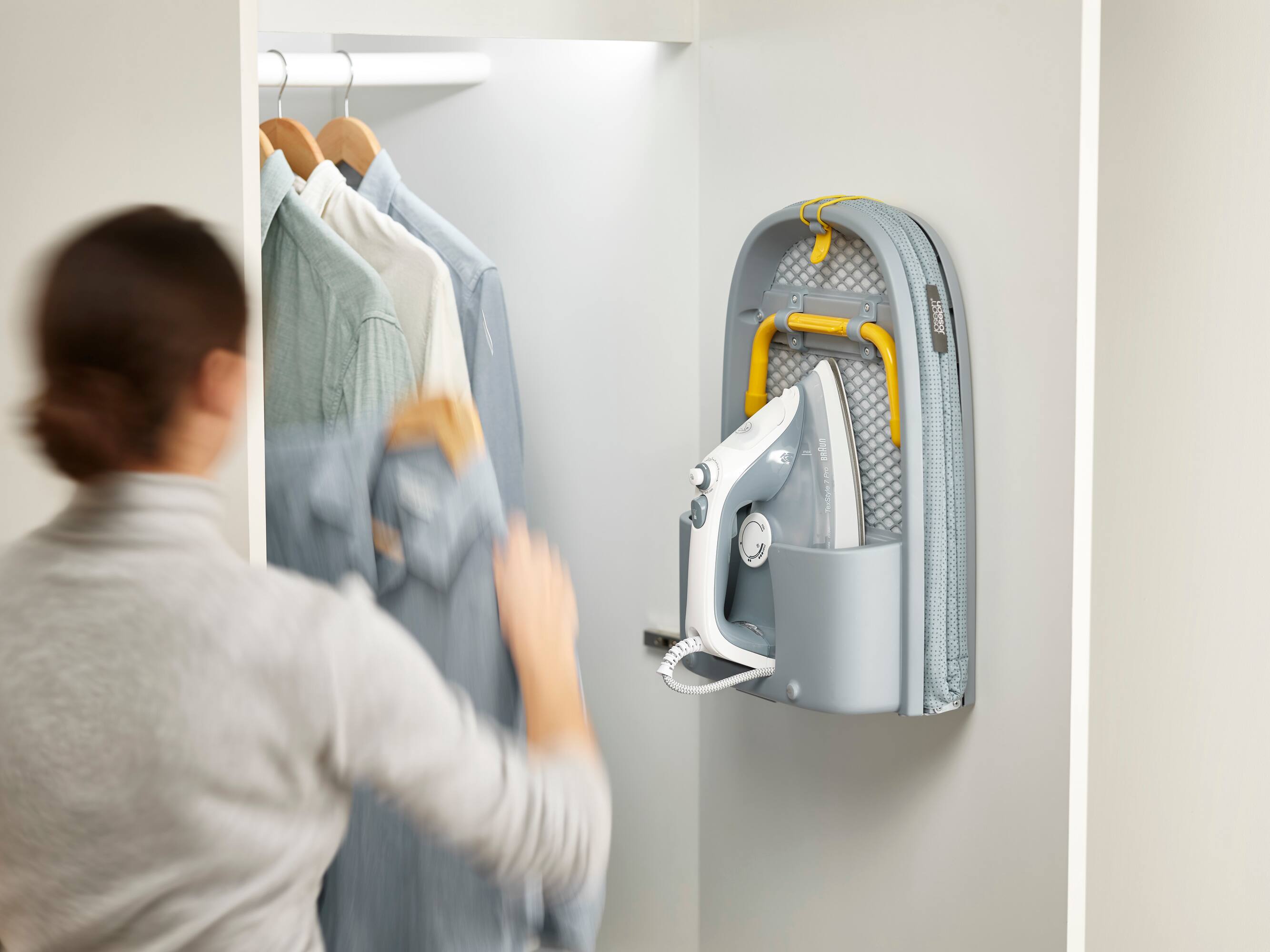 Alt View 4. Joseph Joseph - Pocket Folding Table-top Ironing Board.