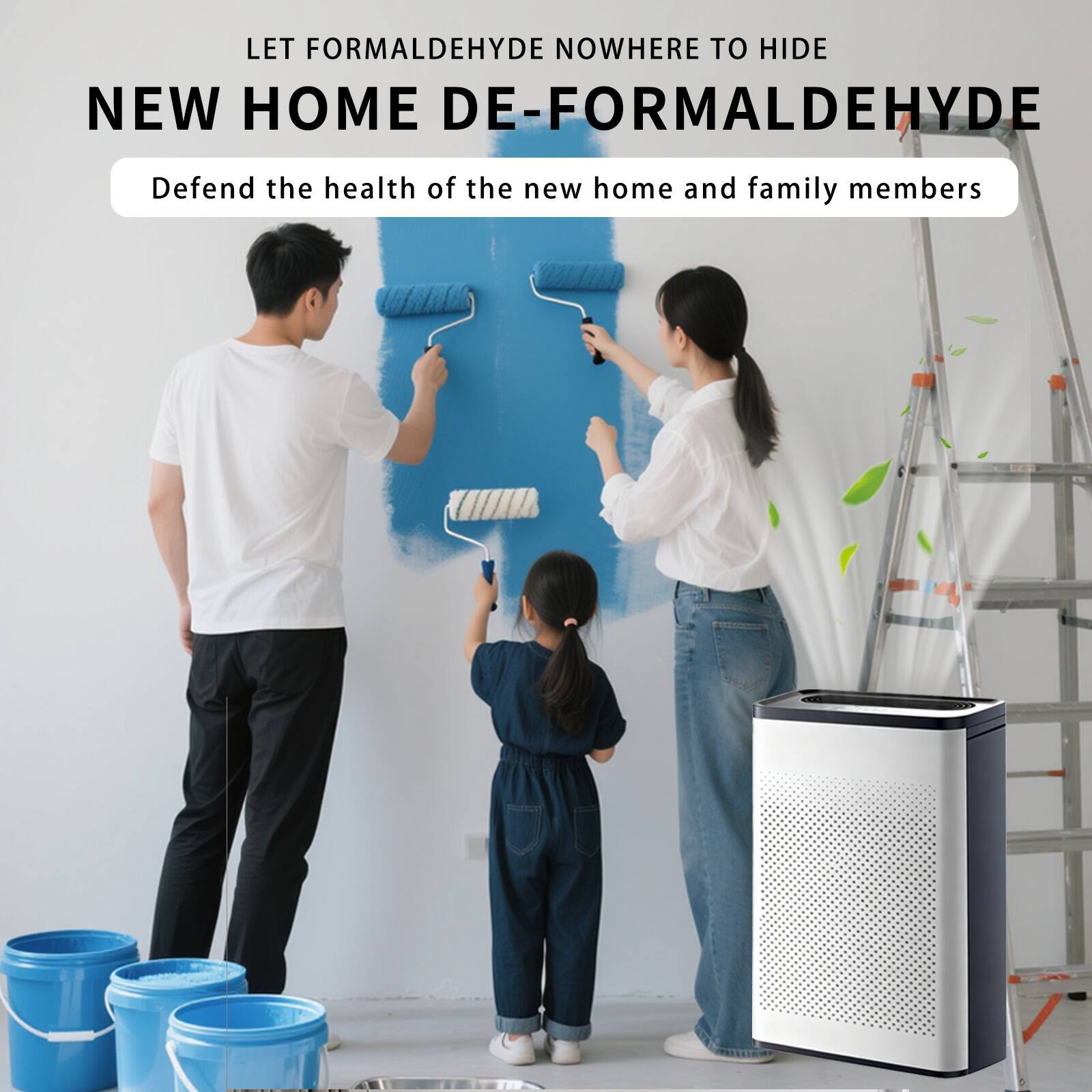 LET FORMALDEHYDE NOWHERE TO HIDE  
NEW HOME DE-FORMALDEHYDE  
Defend the health of the new home and family members