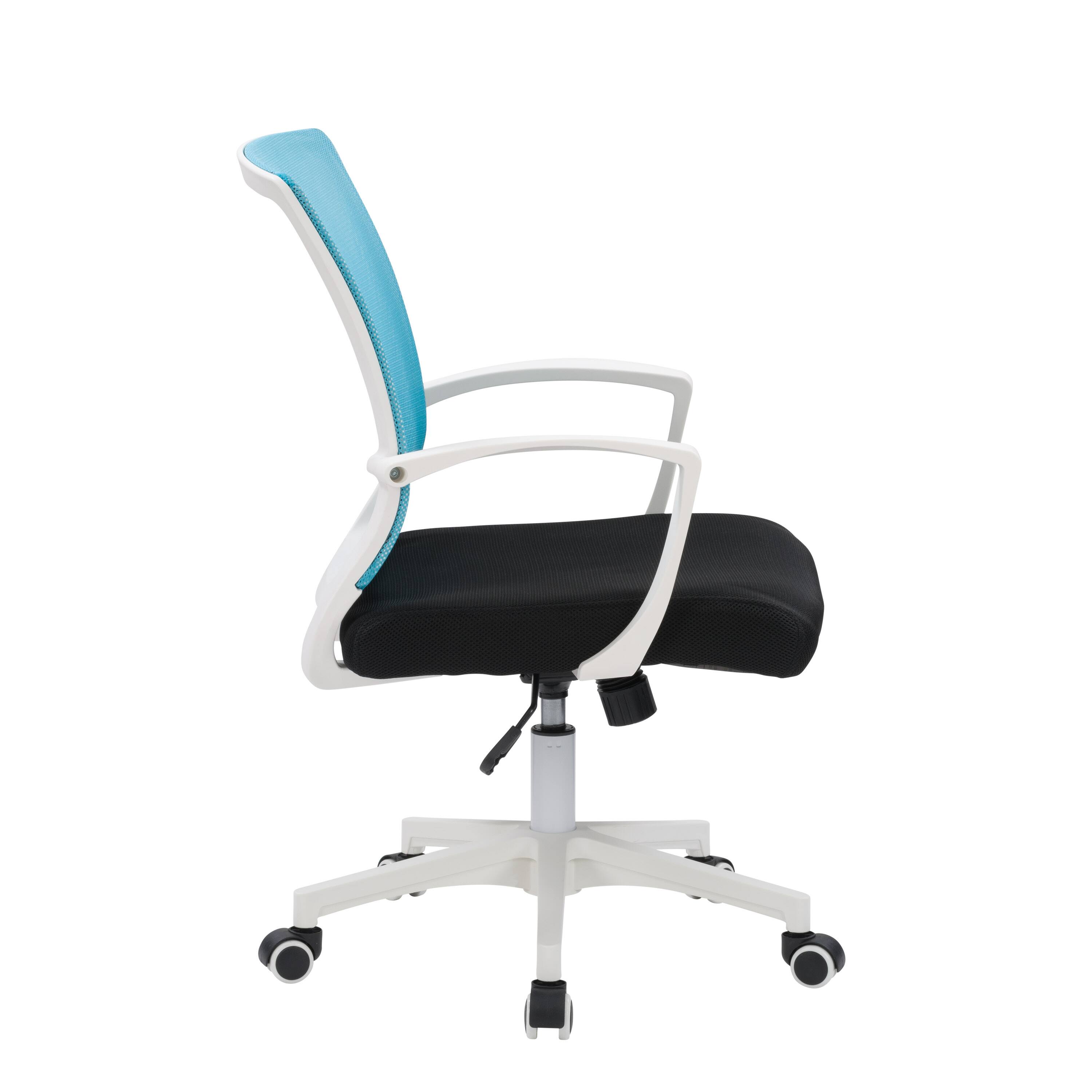 Alt View 12. CorLiving - Workspace Mesh Back Office Chair - Teal and White.