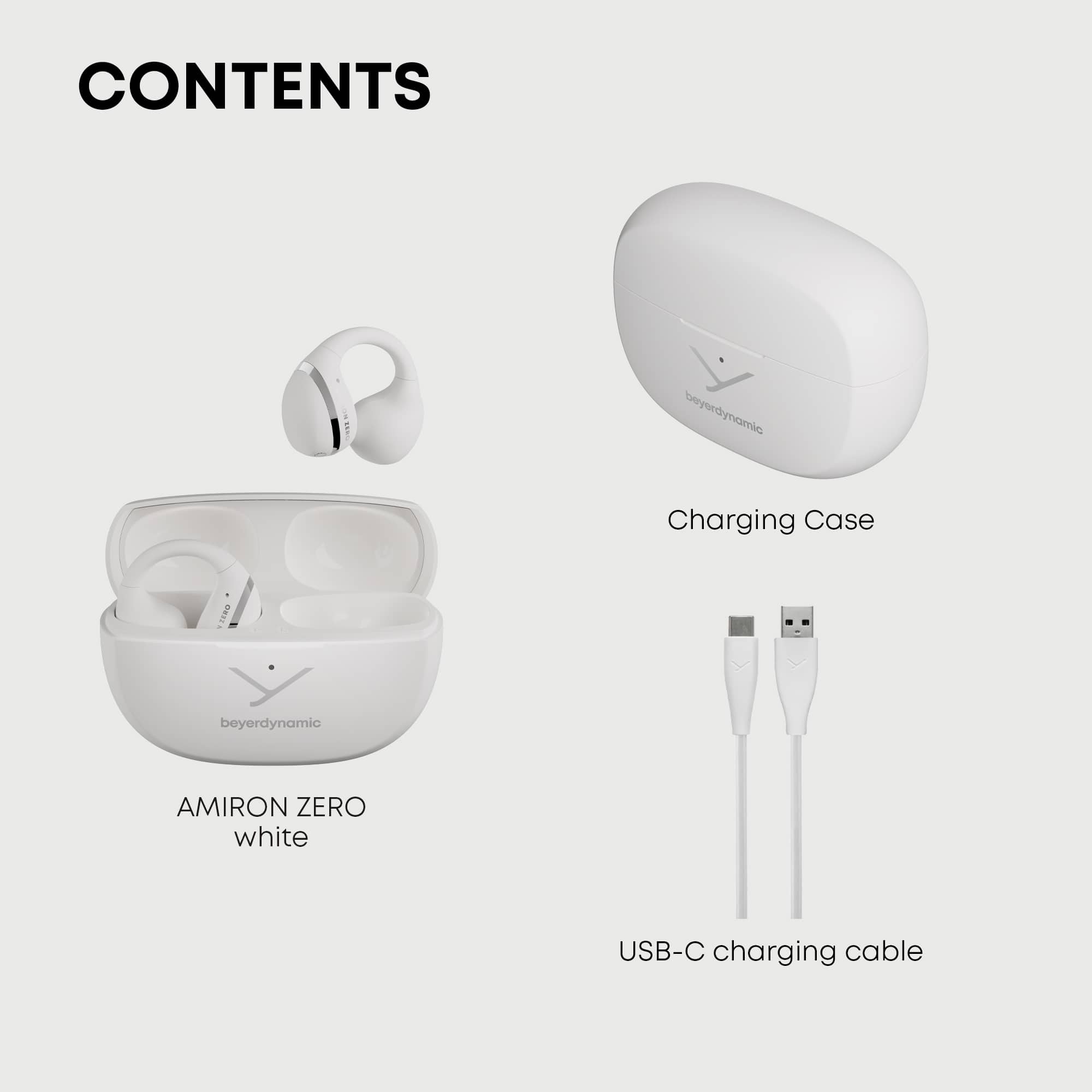 Beyerdynamic Amiron Zero Open Back Clip on Earphones White 1001964
