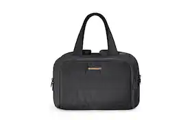 Bagsmart - Large Capacity Toiletry Bag, Multi-Compartment Cosmetic Organizer with Wet Pocket for Travel & Daily Use - Black