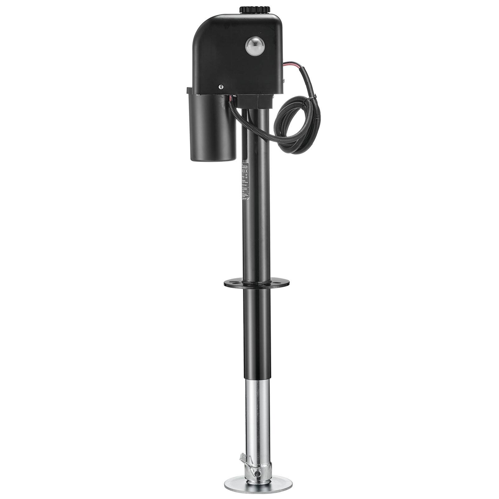 Alt View 5. VEVOR - Electric Trailer Jack, 7500 lbs Capacity, Electric Power Tongue Jack with Waterproof Protective Cover & LED Light - Black.