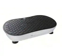 MERACH - Vibration Plate for Lymphatic Drainage Weight Loss Muscle Activation LED Touch Screen Bluetooth Pull Cord - White