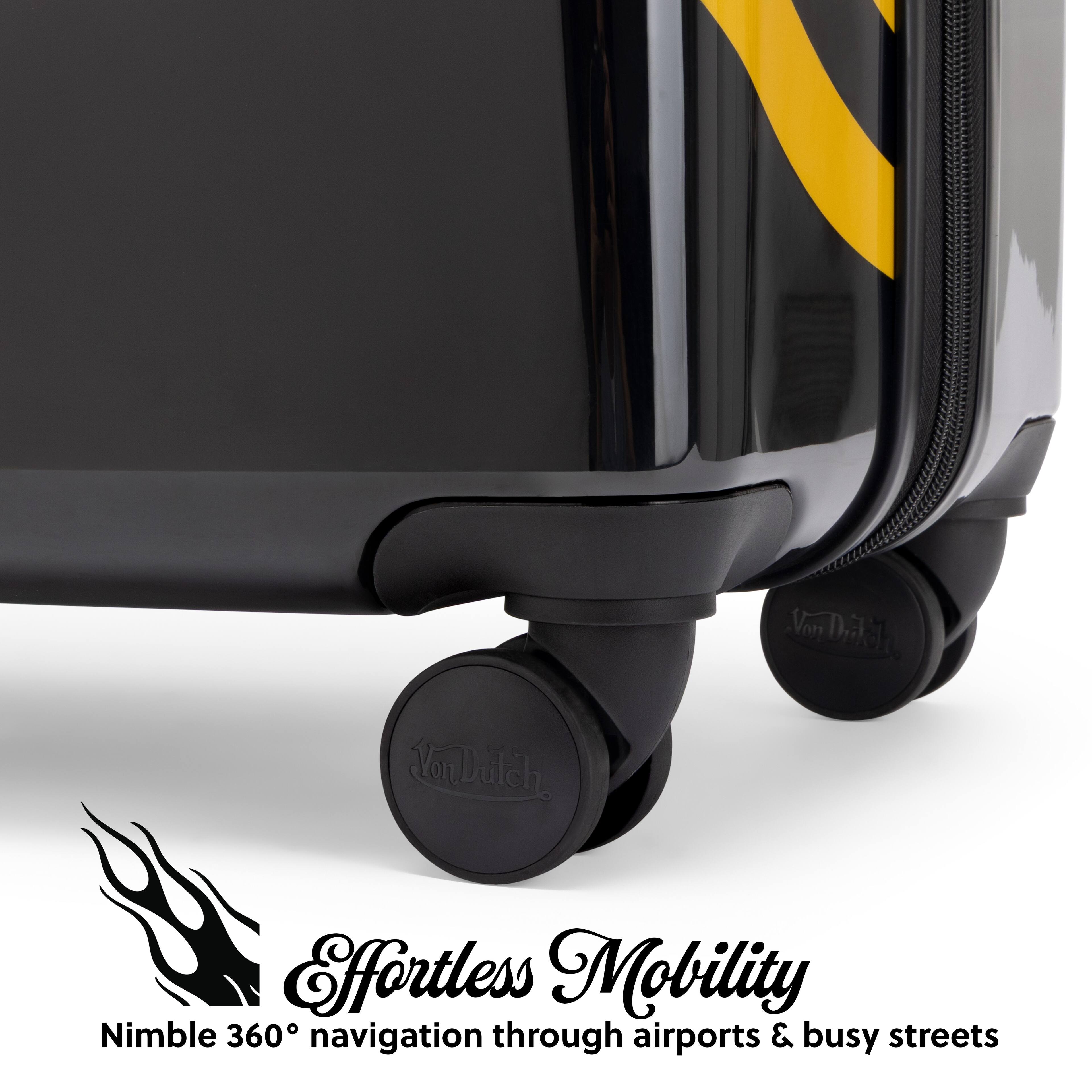 Von Dutch, Effortless Mobility  
Nimble 360° navigation through airports & busy streets