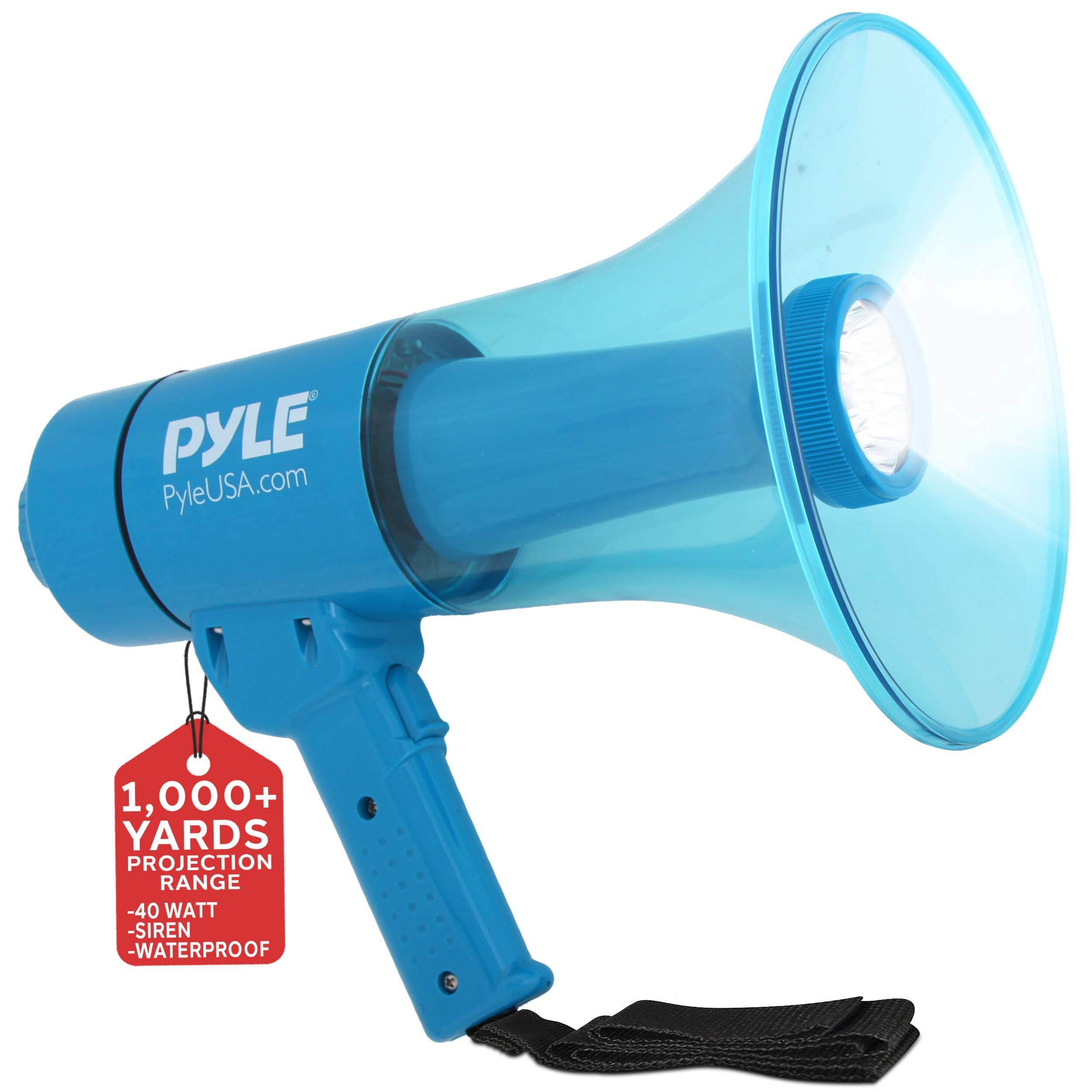 PYLE PyleUSA.com, 1,000+ YARDS PROJECTION RANGE, -40 WATT, -SIREN, -WATERPROOF
