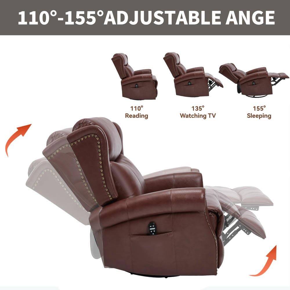 110°-155° ADJUSTABLE ANGLE

110° Reading  
135° Watching TV  
155° Sleeping