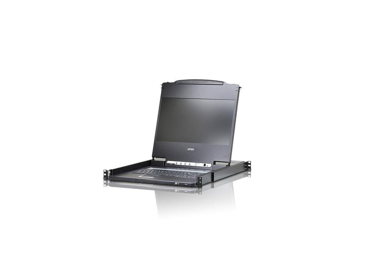 Alt View 1. Aten Technology - CL6700MW DVI Full HD LCD Console - Black.