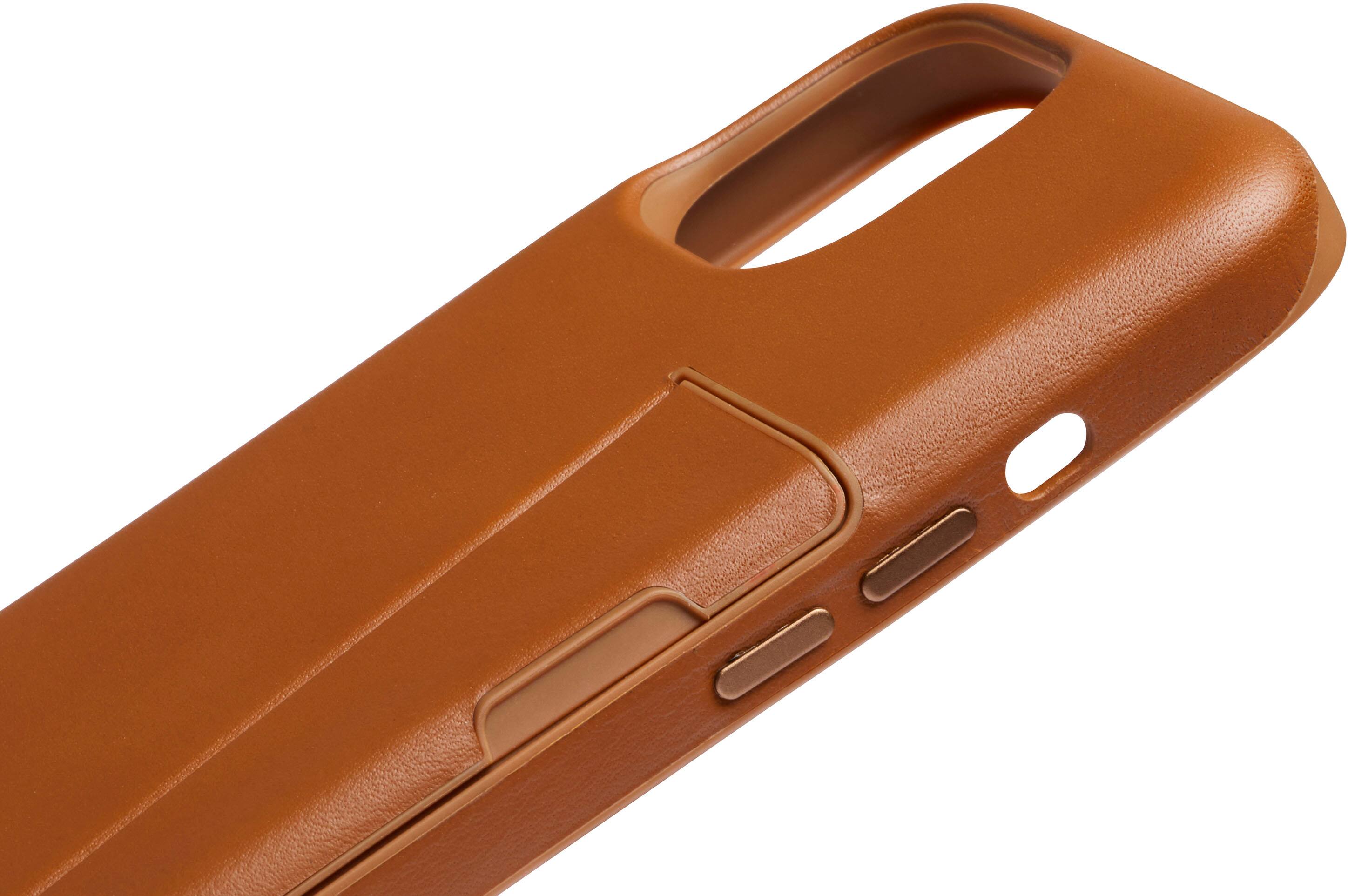 Alt View 2. Bellroy - iPhone 15 Leather Phone Case - 3 Card - Terracotta.