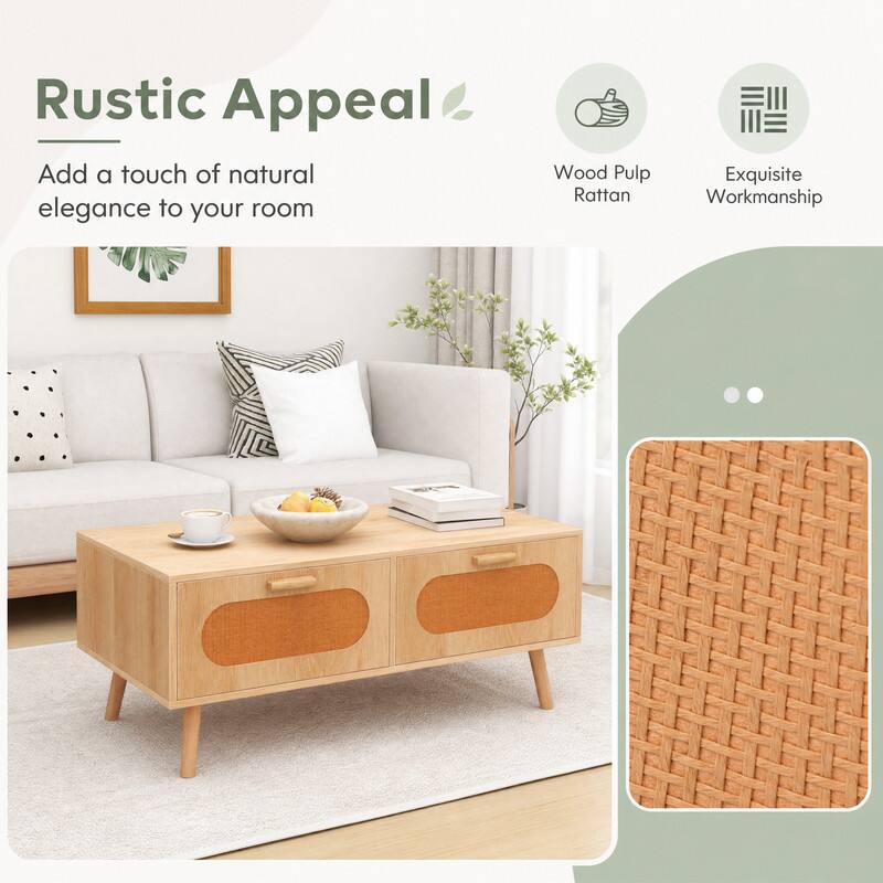 Rustic Appeal  
Add a touch of natural elegance to your room

Wood Pulp Rattan  
Exquisite Workmanship
