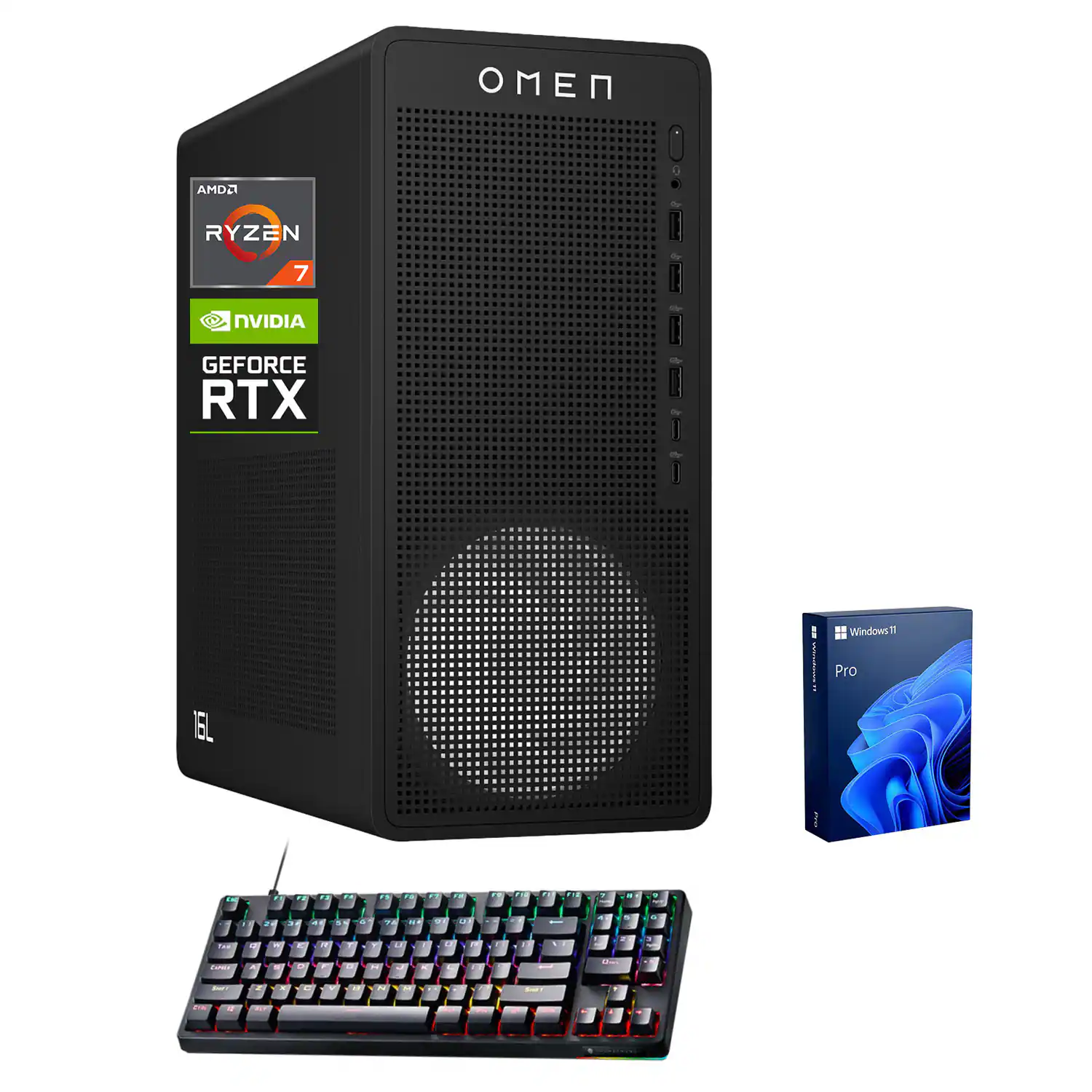 OMEN
AMD Ryzen 7
NVIDIA GeForce RTX
Windows 11 Pro