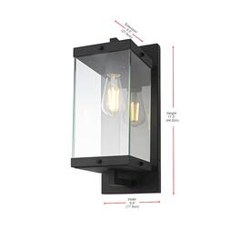 Elegant Lighting - Julien 7 Inch Outdoor Wall Sconce In - Black