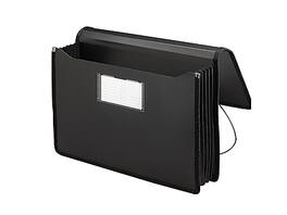 Smead - Heavy Duty Premium Poly Wallet, 5.25" Expansion, Legal Size - Black