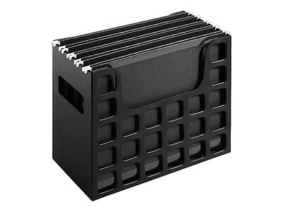 Alt View 1. Esselte - DecoFlex Hanging File Box, Letter Size - Black.