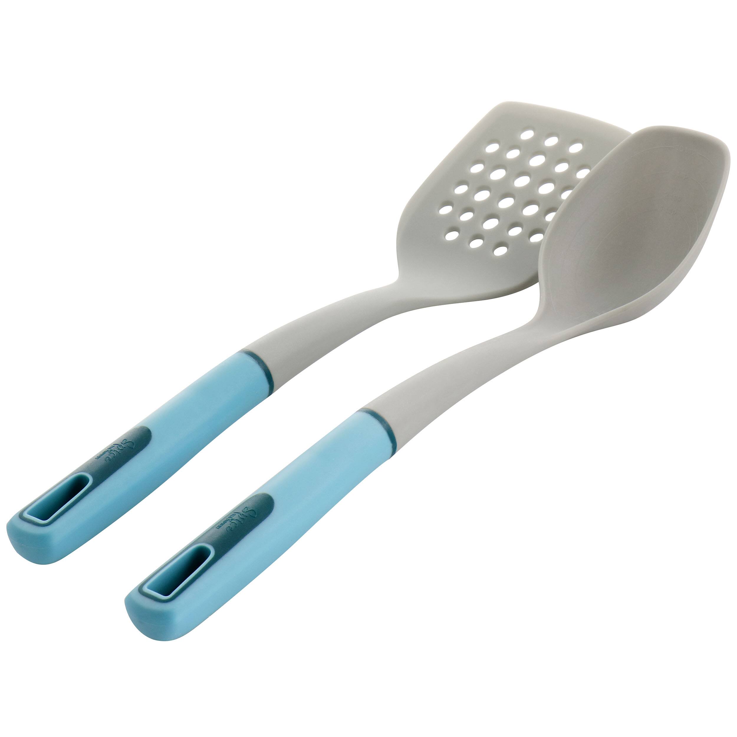 Alt View 7. Brentwood - Spice by Tia Mowry Savory Saffron 16 Piece Ceramic Nonstick Cookware Set - Blue.