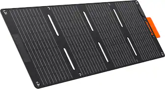 Front. Jackery - SolarSaga 40W Mini Solar Panel - Black.