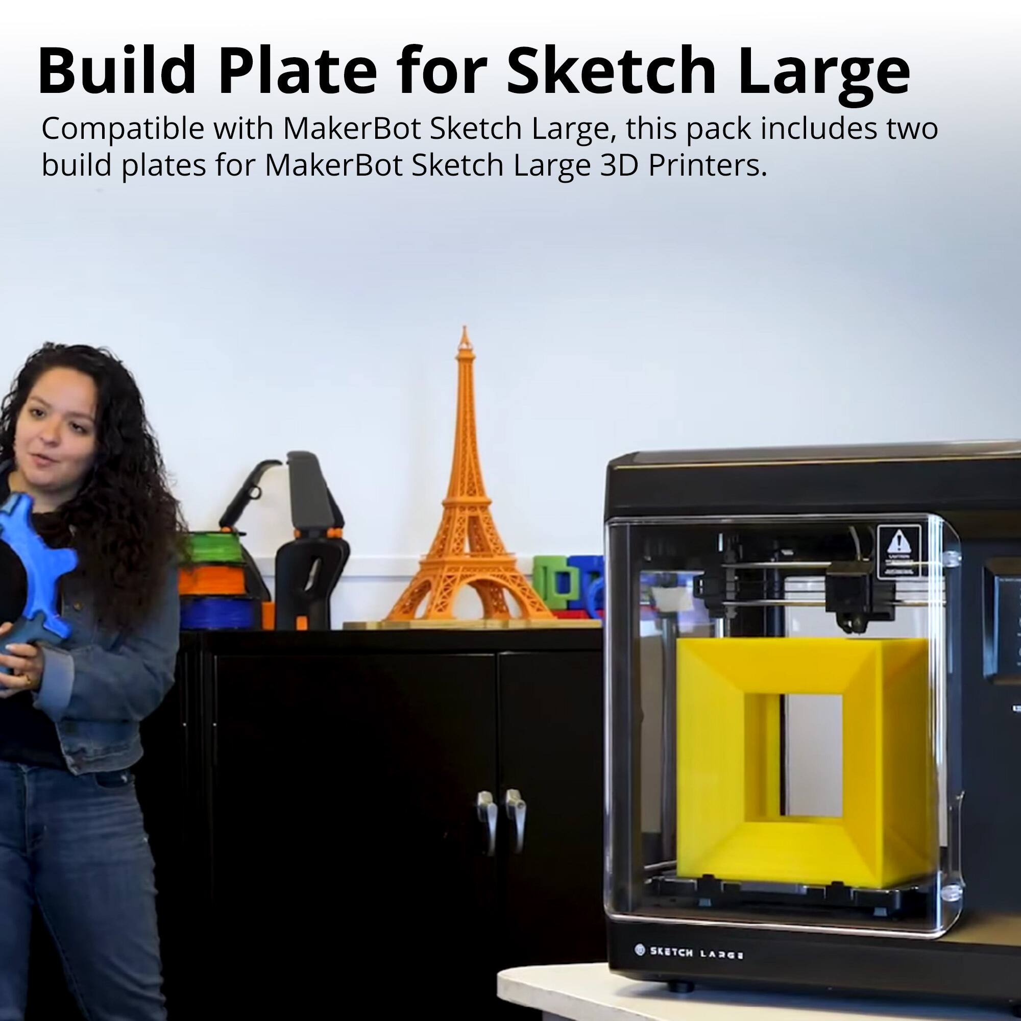 Build Plate for Sketch Large

Compatible with MakerBot Sketch Large, this pack includes two build plates for MakerBot Sketch Large 3D Printers.