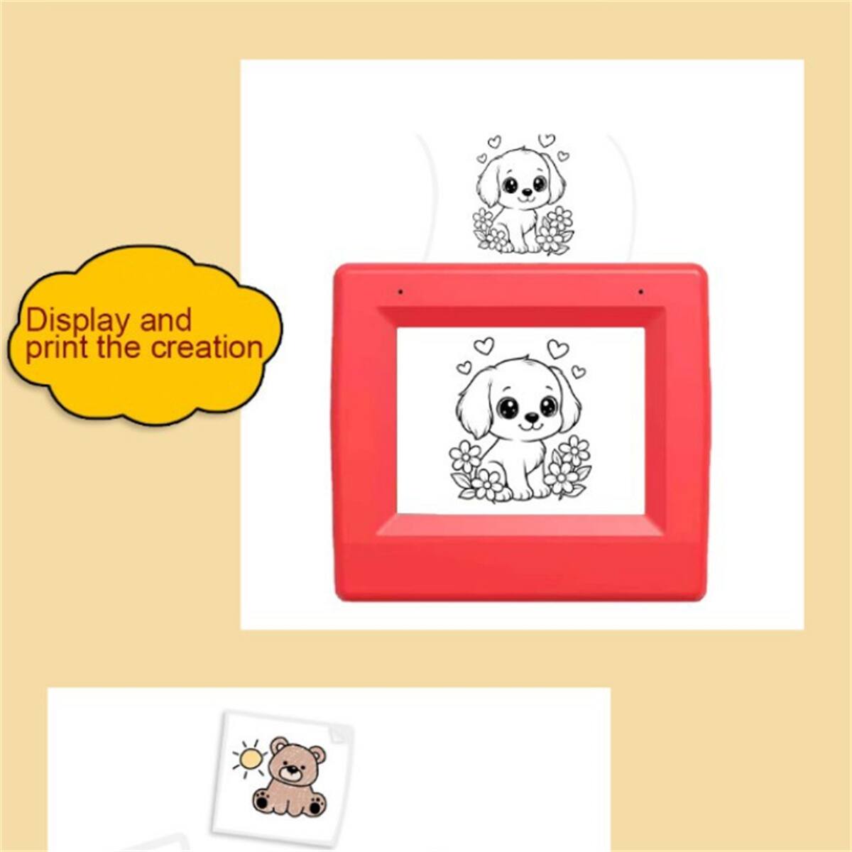 Display and print the creation