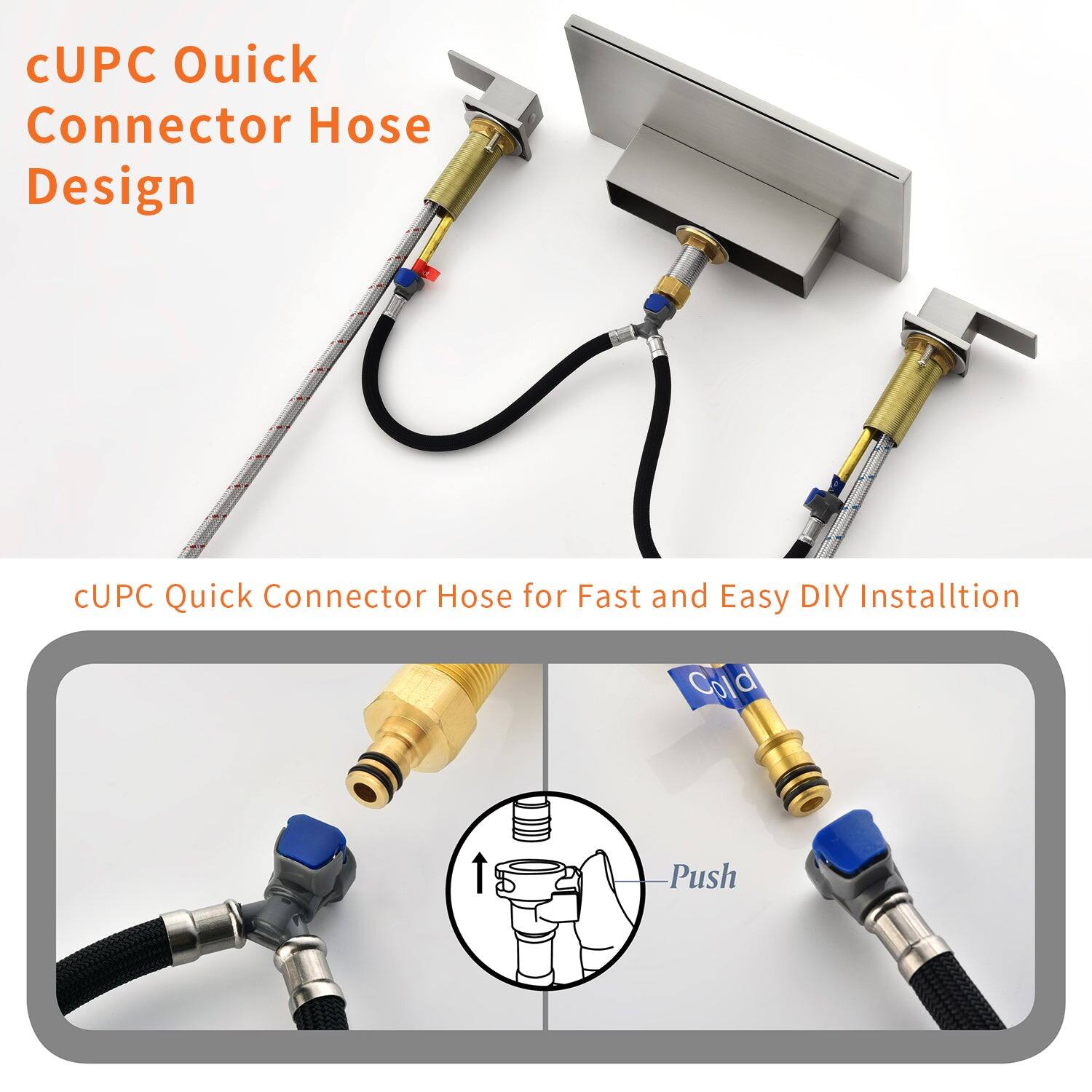 cUPC Quick Connector Hose Design

cUPC Quick Connector Hose for Fast and Easy DIY Installation

Cold

Push