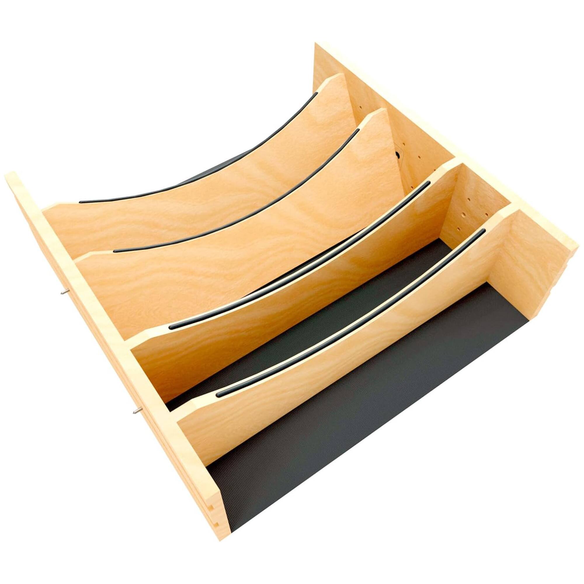 Front. Rev-A-Shelf - Rev-A-Shelf Deep Drawer Divider Insert for 21”-24” Base Cabinet Drawers.