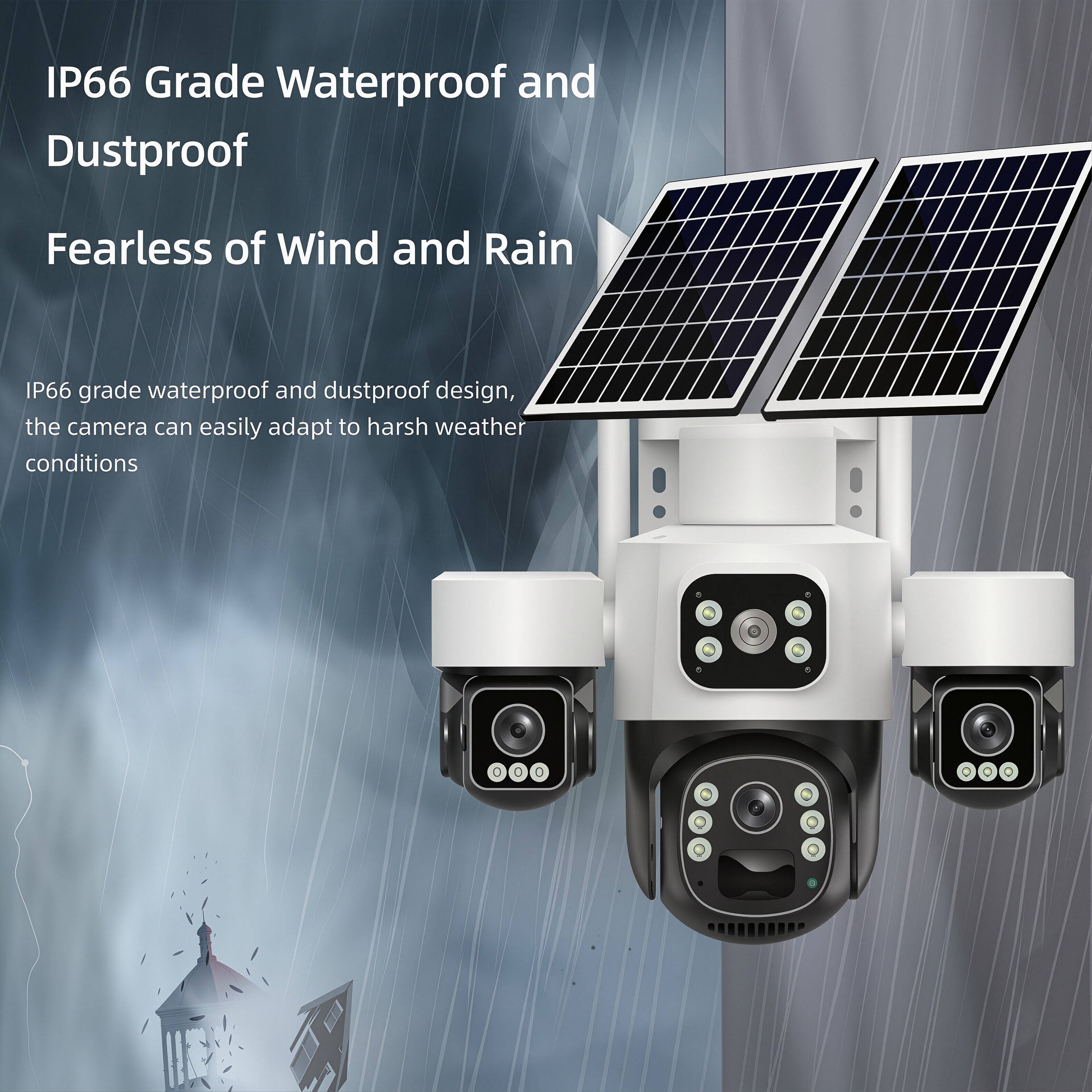 IP66 Grade Waterproof and Dustproof  
Fearless of Wind and Rain  

IP66 grade waterproof and dustproof design, the camera can easily adapt to harsh weather conditions