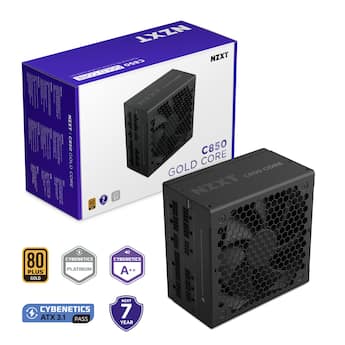 NZXT Gold Core 850W ATX 3.1 / PCIE 5.1 80 Plus Gold Cybenetics NZXT Gold Core 850W ATX 3.1 / PCIE 5.1 80 Plus Gold Cybenetics