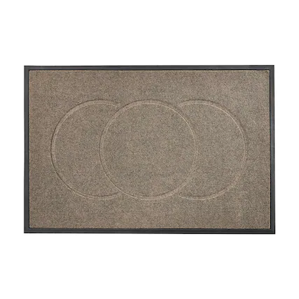 Front. VEVOR - Front Door Mat, 47 x 32 in Commercial Floor Mat for Indoor and Outdoor, Modern Stylish Carpet with TPE Backing - Brown.