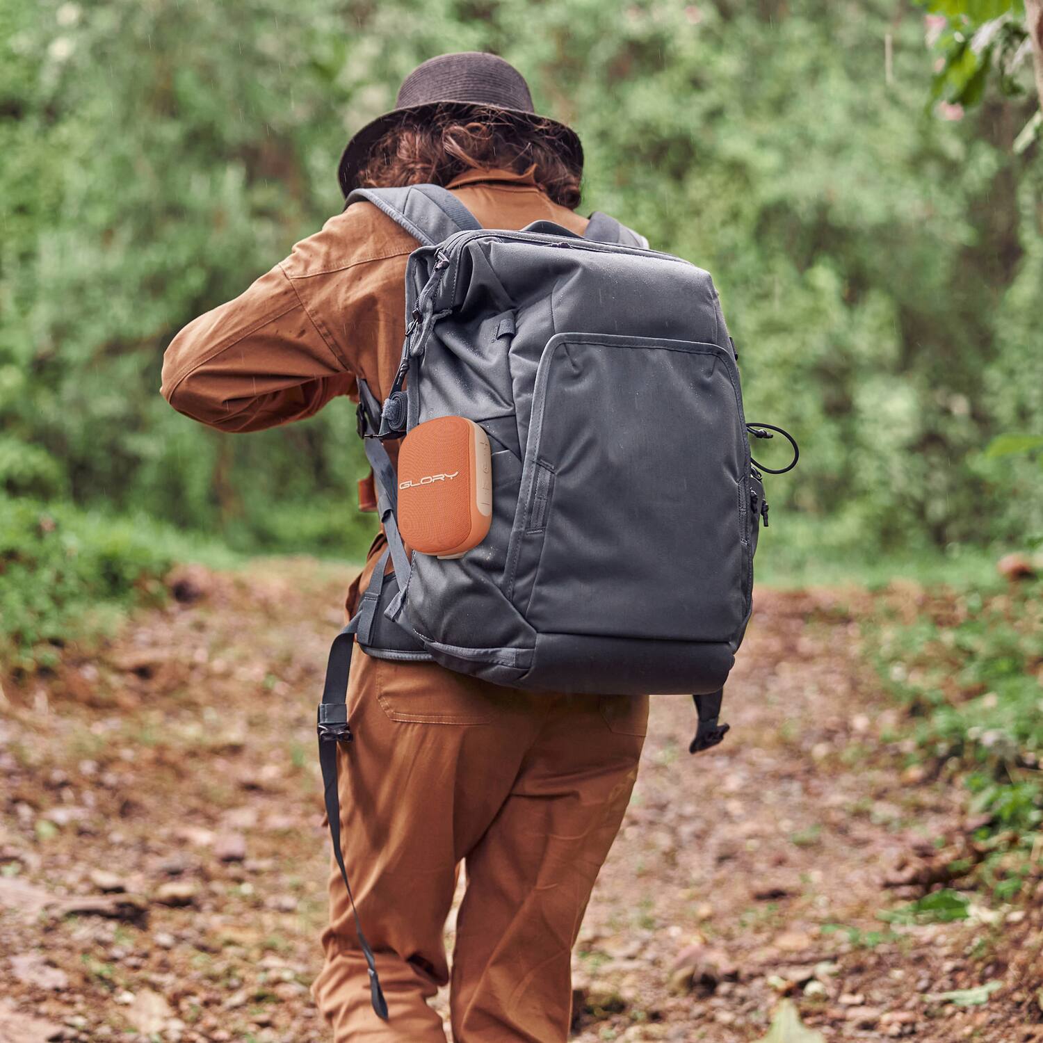 Angle. Dolphin - Dolphin Audio Clp-150 Clp-150 Portable Waterproof Bluetooth Tws Clip Speaker, Black - Black.