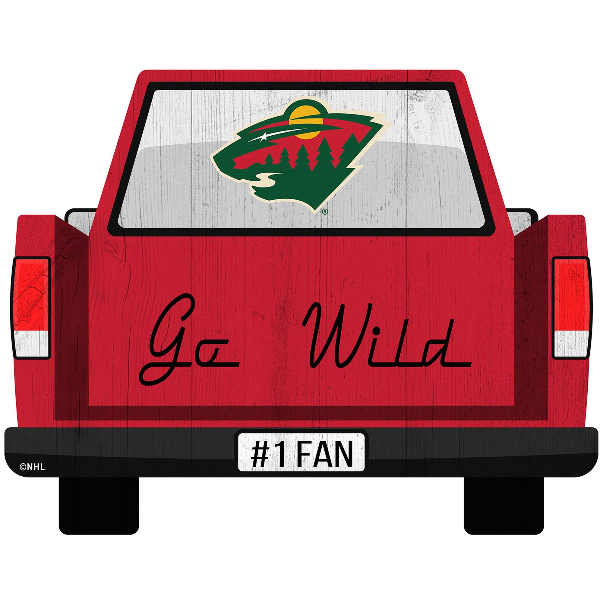 Minnesota Wild 12'' x 12'' Truck Back D-cor
